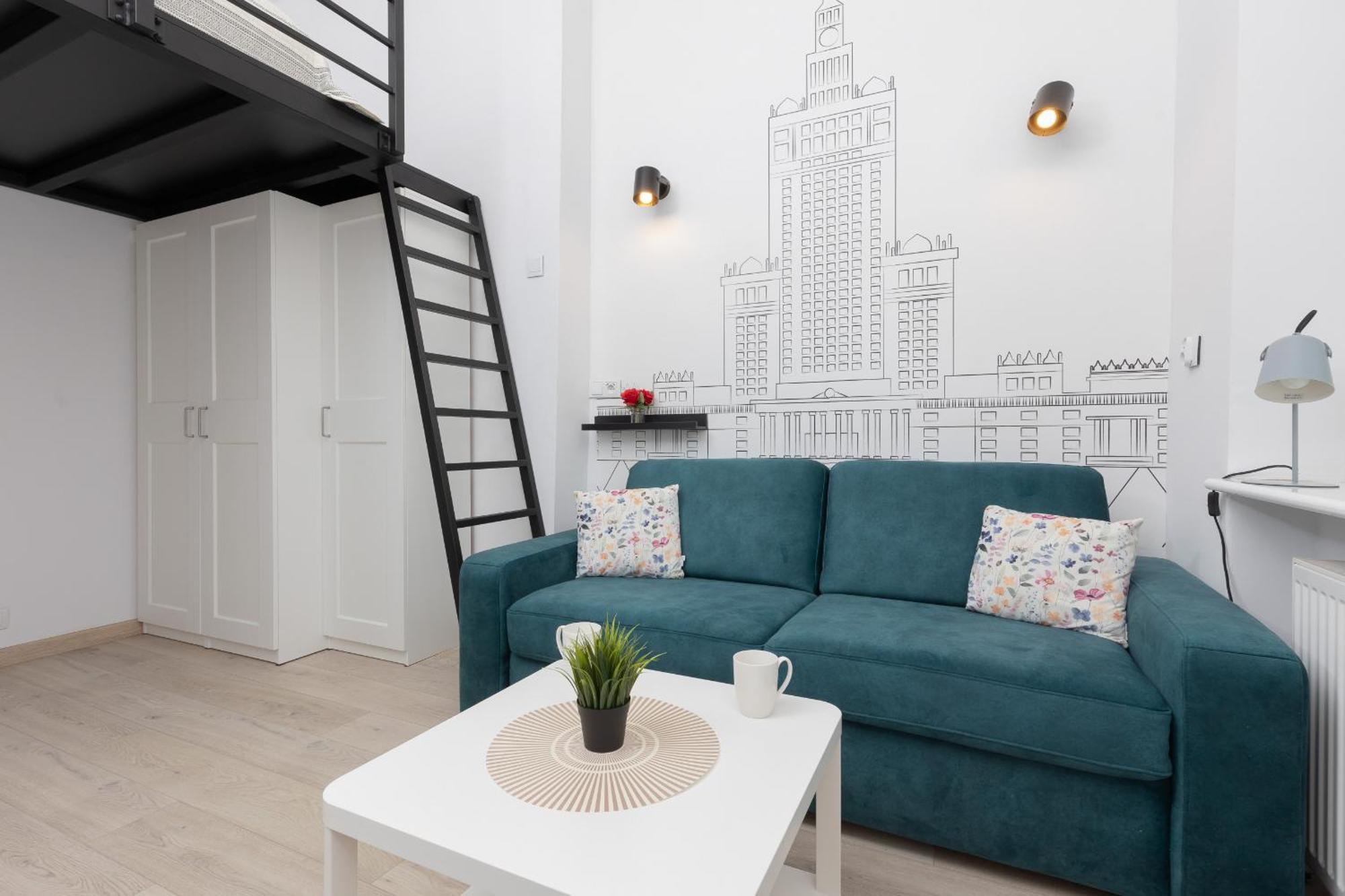Aleja Wyzwolenia Studio With Mezzanine Warsaw Downtown By Noclegi Renters المظهر الخارجي الصورة