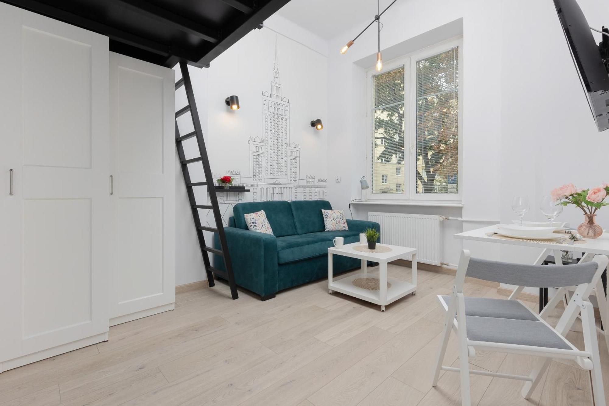 Aleja Wyzwolenia Studio With Mezzanine Warsaw Downtown By Noclegi Renters المظهر الخارجي الصورة
